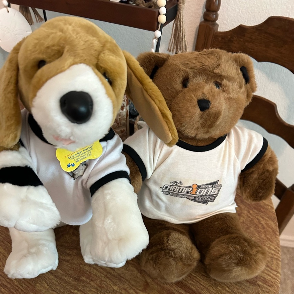 Set of 2 build a bear - puppy and bear.